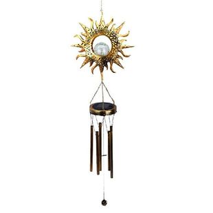 Sun Solar Wind Chimes For Outside Hanging Lamp LED Lights