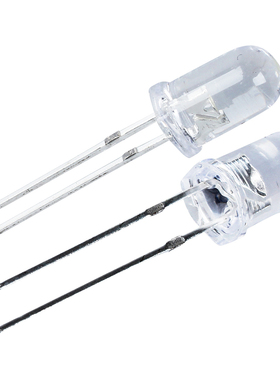 50 Pcs 5mm Round White LED Light Emitting Diode Lamps