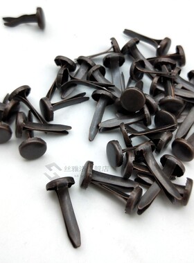 100Pcs 8mm Bronze Tone Pastel Round Brads Making DIY Home Pa