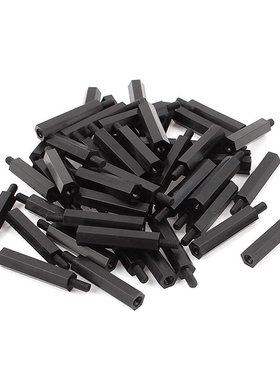 M3 25+6mm Male Female Thread Nylon Hex Standoff Spacer Pilla
