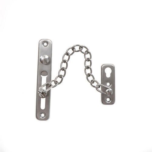 Modern Chrome Chain Door Safety Guard Latch Security Peep Bo
