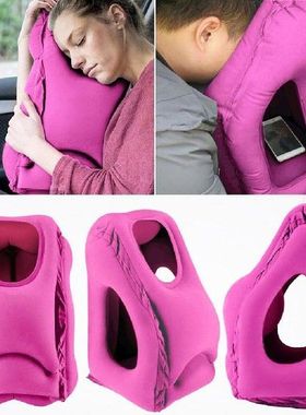 Inflatable Travel Pillow Nap Pillow For Business Office Bus