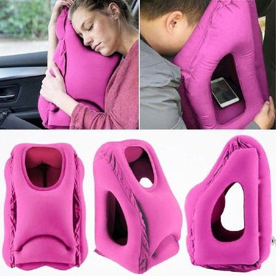 Inflatable Travel Pillow Nap Pillow For Business Office Bus