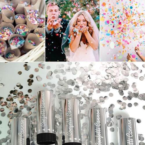 1pc Metallic Gold Confetti Party Popper Cannons Handheld