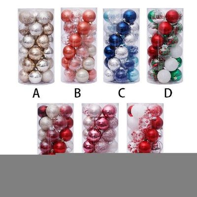 Pack of 30 Christmas Balls Hanging Atmospheres Decorative
