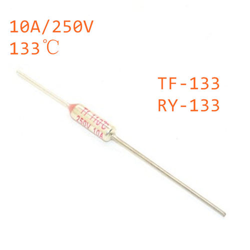 10pcs RY Micro thermal fuse 10A250V 130 Degrees Tf 133 C Min