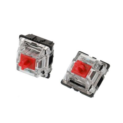 10Pcs Mechanical Keyboard Gateron MX 3 Pin Red Switch Transp