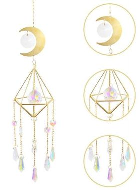 Crystal Sun Catcher Wind Chime Crystals Moon Wind Chimes