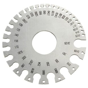 AWG Steel Ruler Gaug Wire Stainless SWG Round Thickness