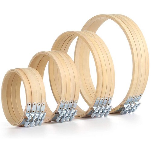 Promotion! 16 Pieces 4 Size Embroidery Hoop Set, 4Inch,