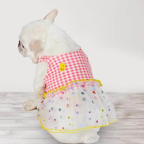 Pullover  Stylish Small Dog Skirt Pet Summer Shirt Lace