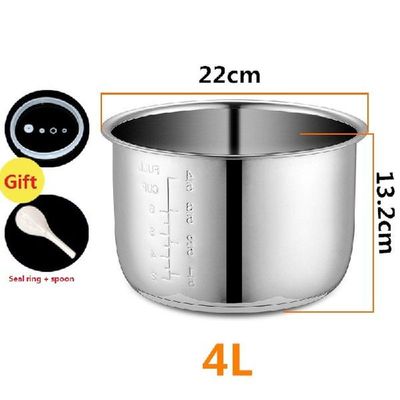 4L Electric pressure cooker liner inner bowls multicooker