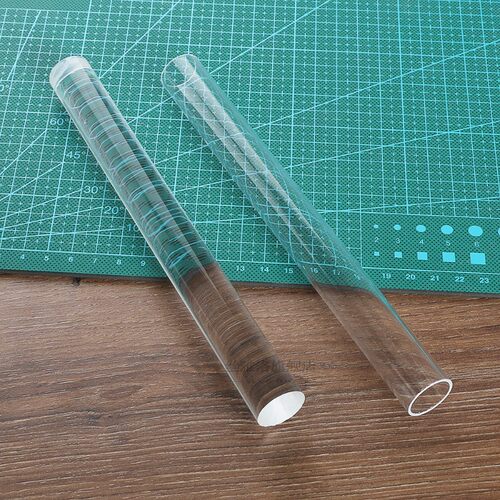 1PC Transparent solid / hollow Pottery Clay Roller Acrylic C