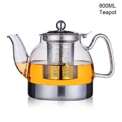 800/1100ML Glass Teapot Gas Stove Induction Cooker Water