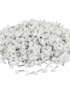 400 Pcs 4mm Dia Round Cable Wire Fastener Circle Clips With