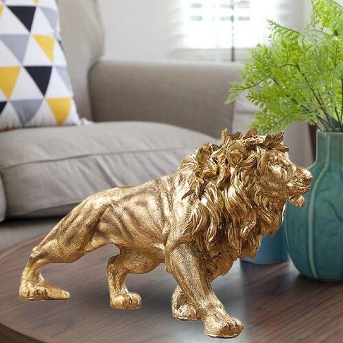 Lion King Statue Lion Figurine Collectible for Entrance