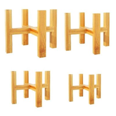 Four-legged Wood Flower Pot Holder Plant and Succulent