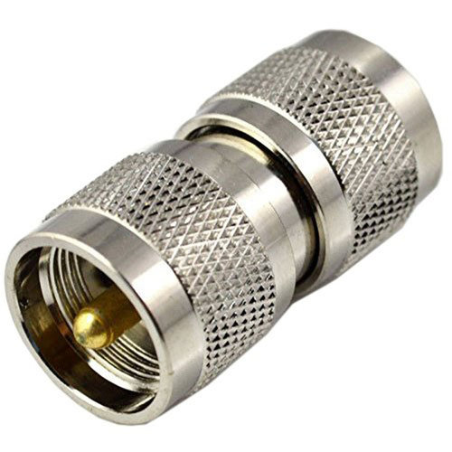 2Pcs RF Coax Adapter UHF Male to Male PL259 PL259 Connector