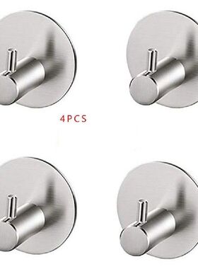 Towel Holder 4Pcs/Set Bathroom Self Adhesive Wall Hook For T