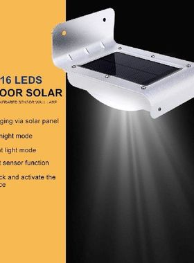 2PCS 16 LEDs Outdoor Solar Motion Light Energy Saving Infrar