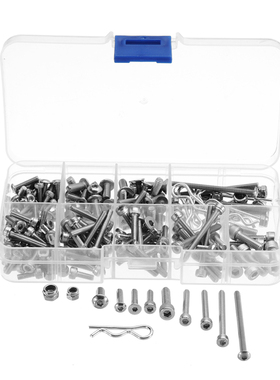 205PCS Screw Box Kit Set for 4x4 Short Truck DIY Tools Rc Ca