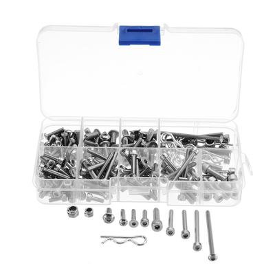 205PCS Screw Box Kit Set for 4x4 Short Truck DIY Tools Rc Ca