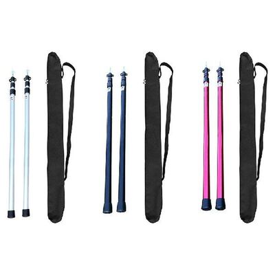 2PCS Telescoping Tarp Poles Portable Lightweight