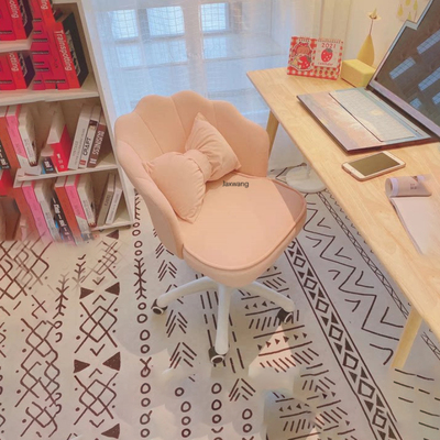 Fabric Office Chairs Makeup Backrest Swivel Chair for