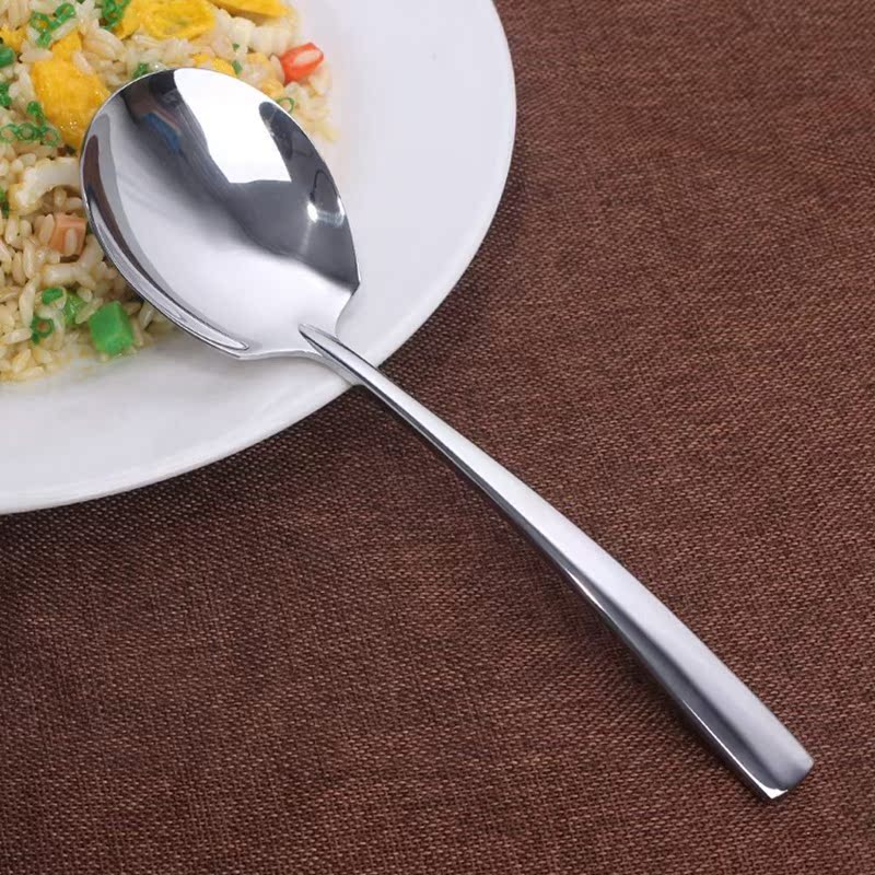 Hot Large Serving Spoon Set of 8 Stainless Steel Large