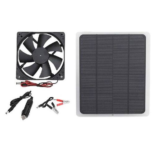Solar Panel Exhaust Fan 20W 12V USB Solar Powered Fan