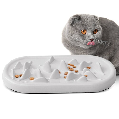 Hot Slow Feeder Cat Bowls Pet Fun Interactive Feeder Cat