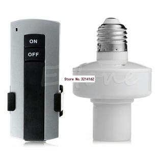 E27 Screw Light Lamp Bulb Holder Cap Socket Switch 07NOV