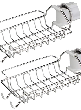 Hot 2 Pcs Kitchen Faucet Sponge Holder Sink Caddy Organizer
