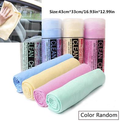 1pc 44x33cm Deerskin Absorbent Towels Chamois Towel Car Kitc