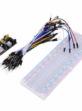 MB-102 Breadboard 830 Point Solderless + Power Module with 6