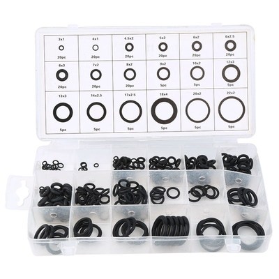 225Pcs Rubber O Ring Hydraulic Plumbing Gasket Paintball Sea