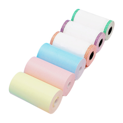 6pcs 57x30mm Portable Pocket Printer Paper Roll Self-Adhesiv