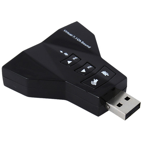Virtual 7.1 CH Channel USB 2.0 3D Audio Sound Card Adapter M