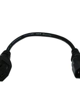 1ft IEC 320 C14 Male Plug to NEMA 5-15R 3 Prong Female PC Po