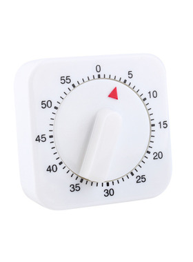 White Square 60 Minutes Cooking Timer Reminder Counting Alar