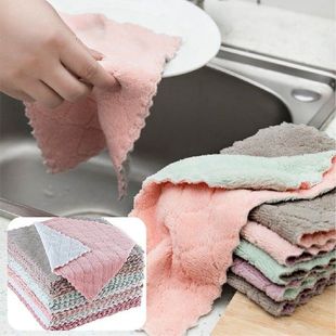 20Pcs 2-sided Kitchen Cloth Fast Dry Dish Towels Super