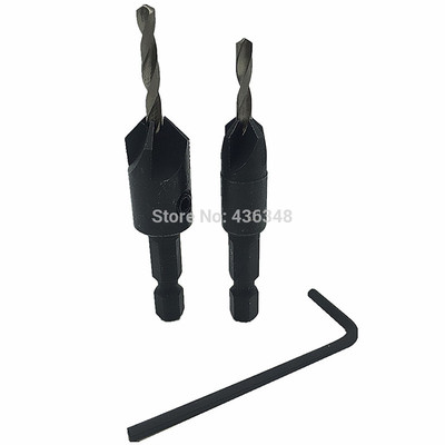 2pc Screws Countersink Bit Set Countersink Drill Bit Set Hss