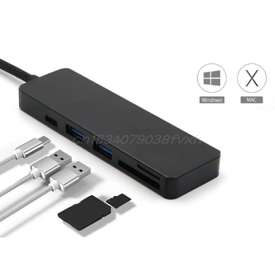 High Speed 5 in 1 Type C to Hub USB 3.0 TF SD Card Reader Ad
