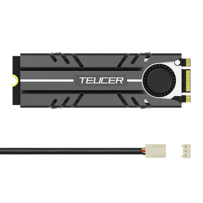 Teucer 3 Pin M.2 Solid State Hard Disk Fan Heatsink Aluminum