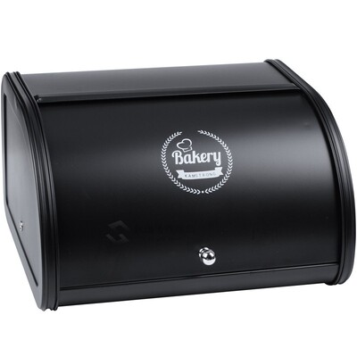 Roll Top Metal Flip-Baked Bread Box Dust-Proof Storage Box B