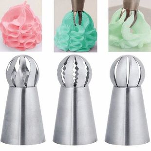 3PCs/Set Cake Icing Nozzles Russian Piping Tips Stainless