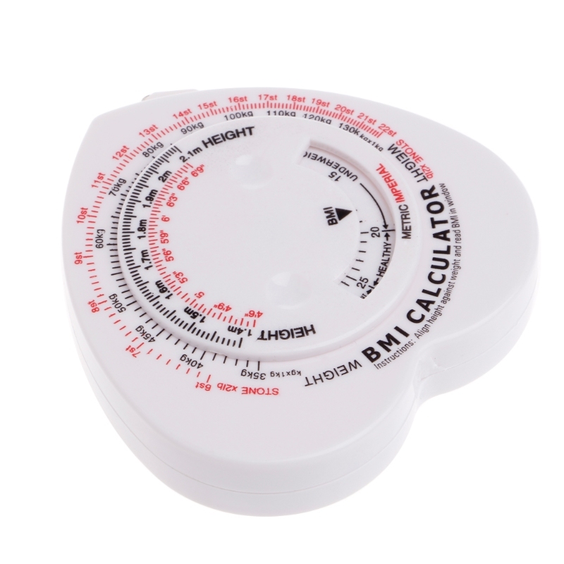 Heart BMI Body Mass Index Tape Measure Calculator Body Muscl