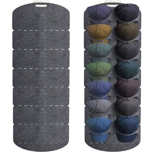 14 Grids Hanging Hat Storage Bags Display Holder Felt