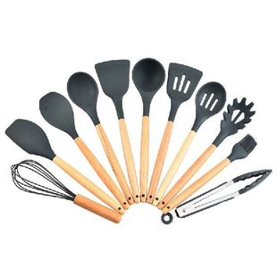 Cooking Utensils Set with Holder for Kitchen Non Stick 11