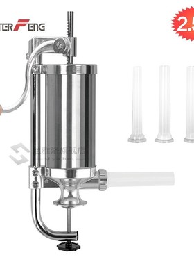 2.5 LBS Homemade Sausage Meat Stuffer Stainless Steel Manual